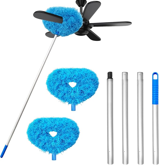 Ceiling Fan Cleaner Duster, Reusable Microfiber Ceiling Fan Blade Cleaner Duster by Qyyiguf