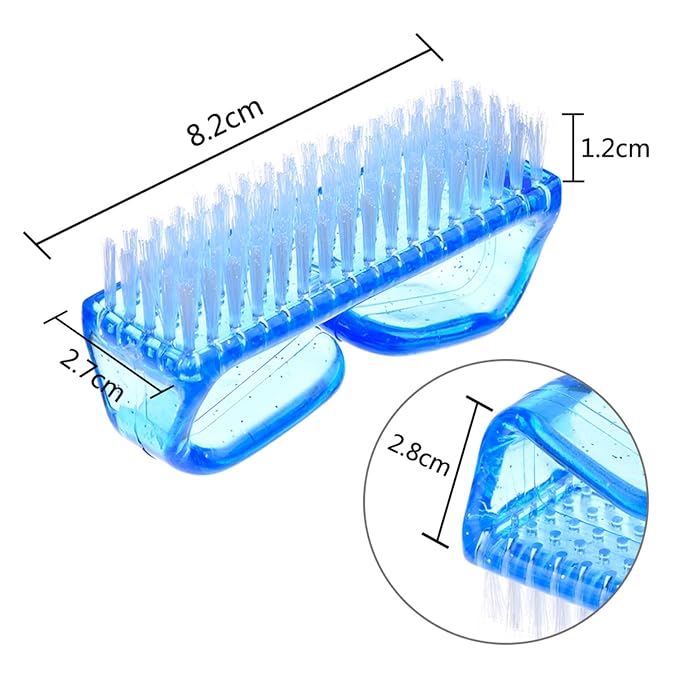 EBOOT 4 Pieces Handle Plastic Nail Brush Nail Hand Scrubbing Cleaning Brush - Image 6
