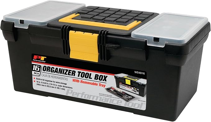 Performance Tool W54016 16-Inch Plastic Tool Box by PerformanceTool