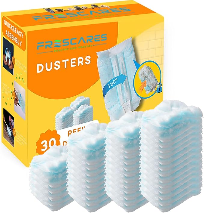 Duster Refills, Static Dust Removal Brush Disposable Replacement Head Compatible by Frescares
