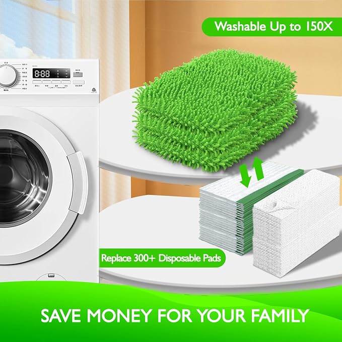 Reusable Microfiber Mop Pads Compatible - Image 4