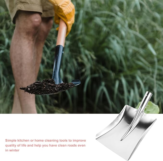 Metal Snow Shovel and Garbage Dustpan - Image 6