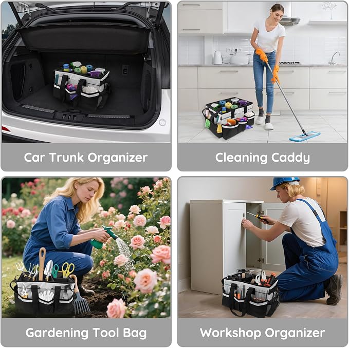 ZKOO Large Cleaning Caddy Bag - Image 7