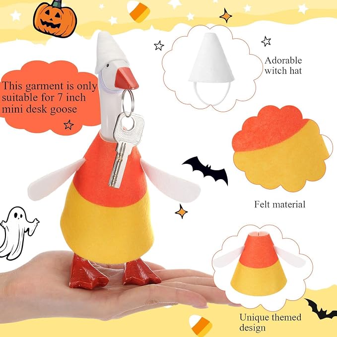 Abbylike Thanksgiving Mini Desk Goose Outfits 7 Inch Magnetic Silly Goose - Image 3
