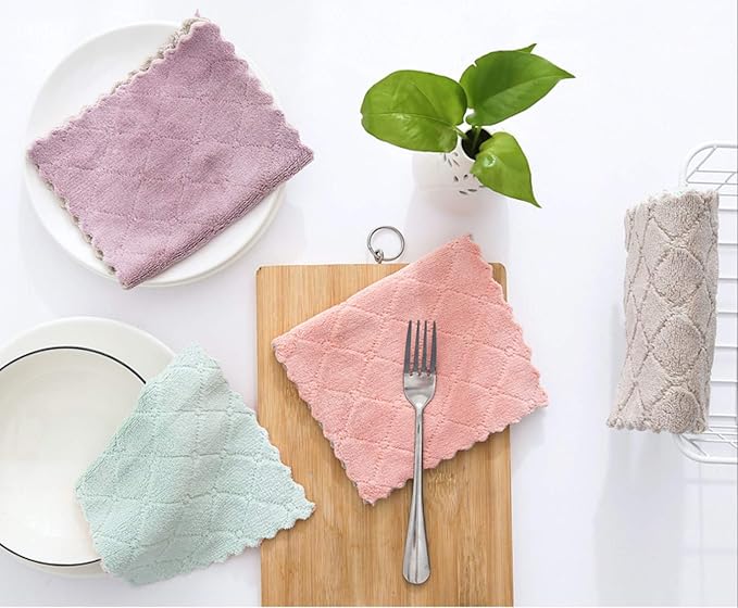 kimteny 12 Pack Kitchen Cloth Dish Towels, Premium Dishcloths, Super Absorbent - Image 3