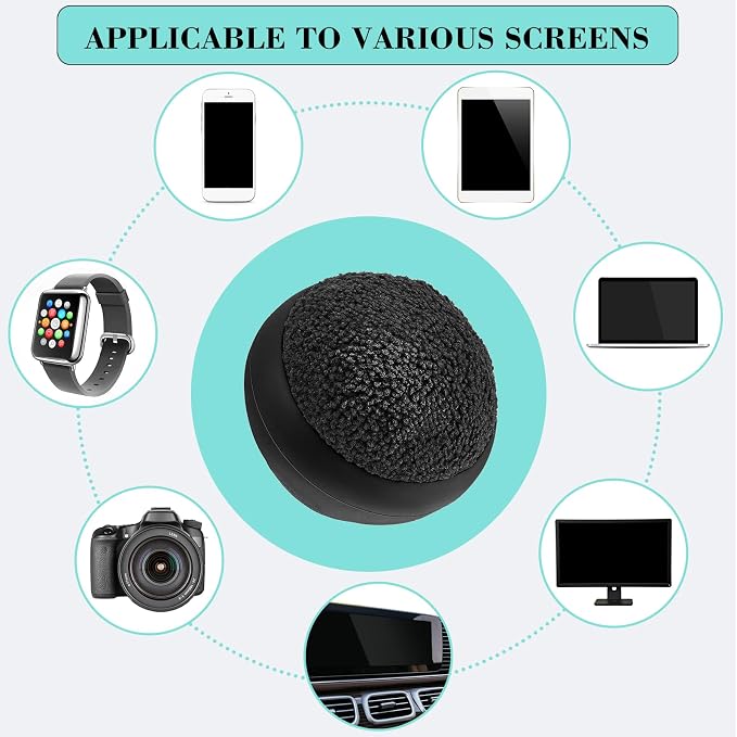 Suclain 4 Pack Touch Screen Cleaner Balls Phone Cleaning Ball Microfiber Touch - Image 6