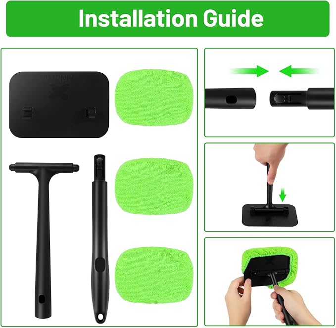 XINDELL Grip 22” Microfiber Car Window Cleaning Tool – Dash & Windshield Brush - Image 5