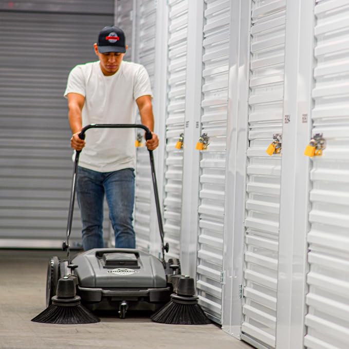 Tomahawk Industrial 38" Walk Behind Push Sweeper - Image 3