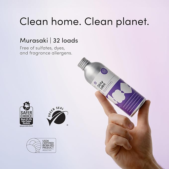 Dirty Labs | Murasaki Scent | Bio Enzyme Liquid Laundry Detergent | 32 Loads | - Image 3