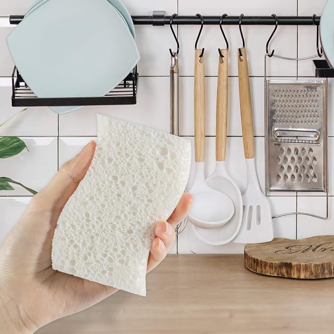 MAQIHAN 10PCS Natural Sponges for Dishes - Image 5
