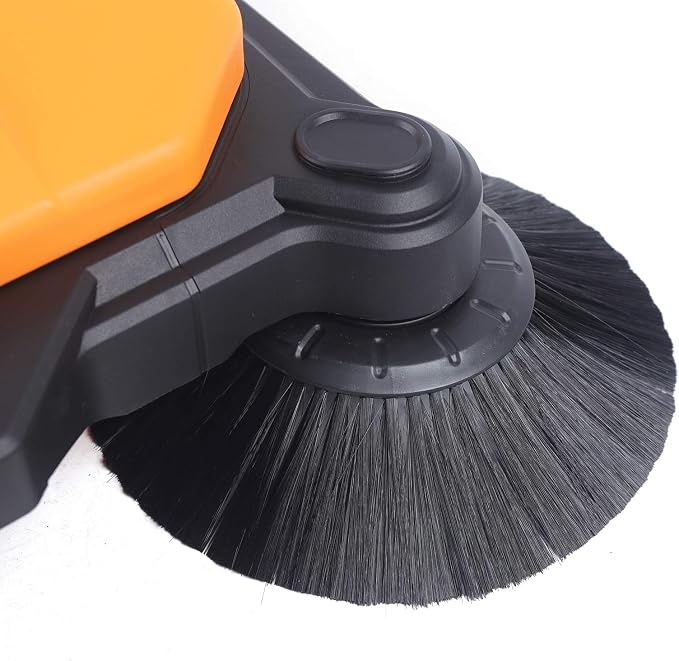 Twin Walk-Behind Outdoor Hand Push Floor Sweeper - Image 5