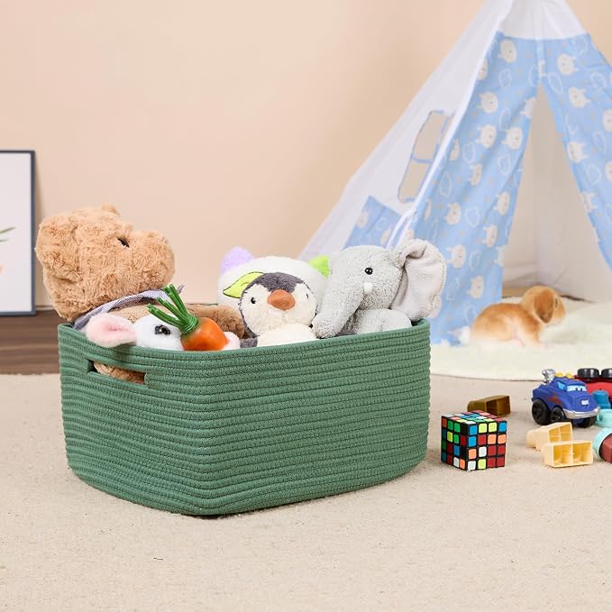 Large Storage Baskets for Shelves, Closet Organizers Bins for Clothes Blanket - Image 5