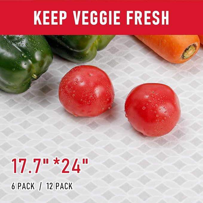 Cooyes Refrigerator Liners 17.7" x 24", Absorbent Strong Grip Fridge Mats - Image 5