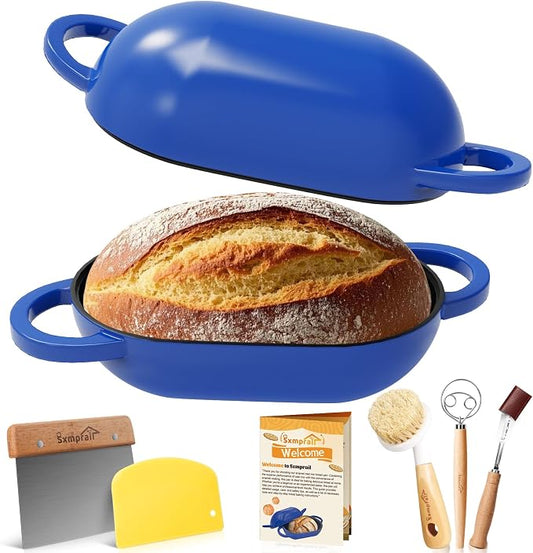 Enameled Cast Iron Oval Bread Oven by WelcometoSxmprail