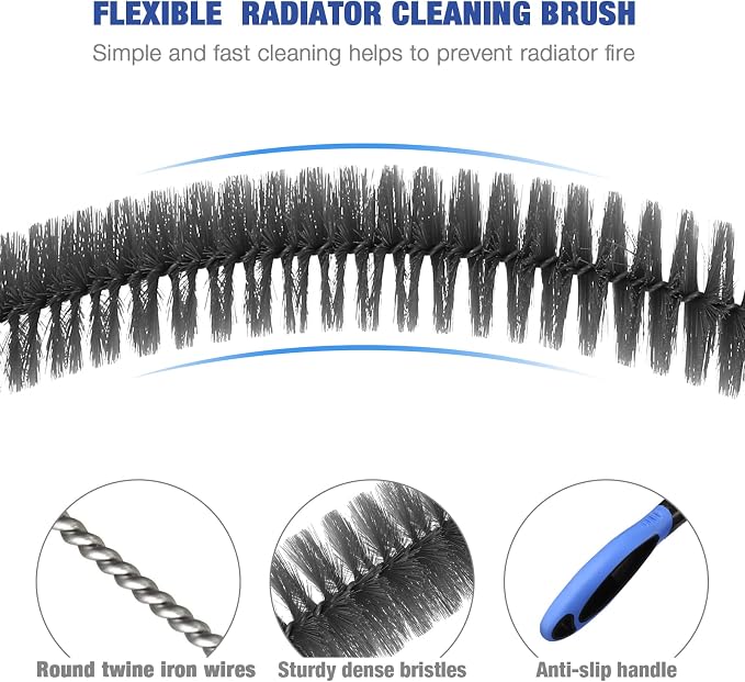 Cleaning Coil Brush Auger Brush Electric Appliance Dust Brush Radiator Brush - Image 3