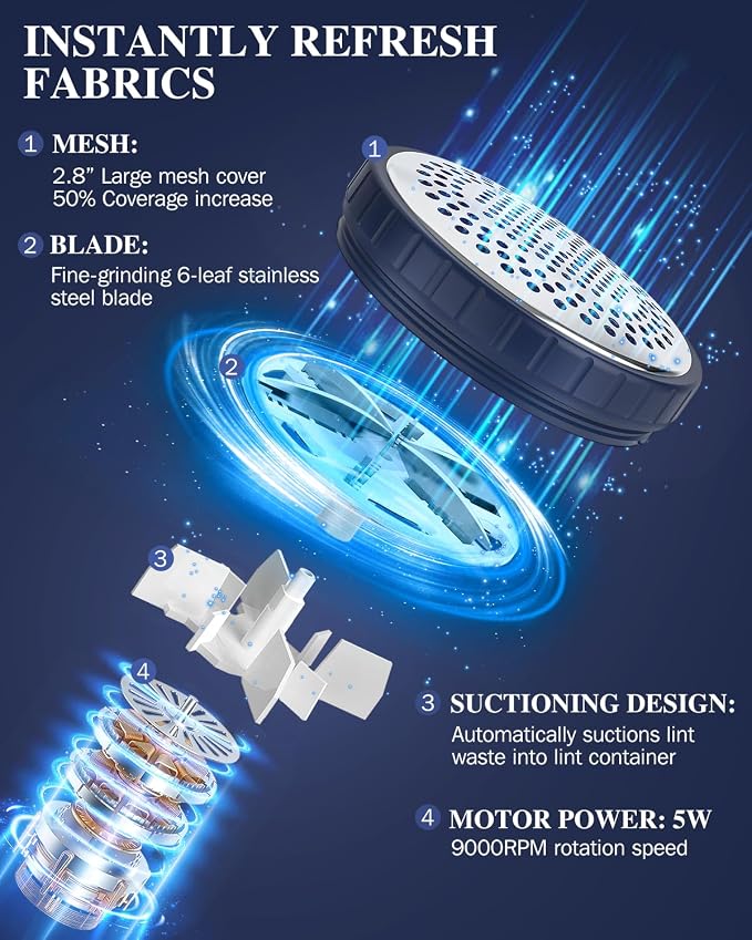 BEAUTURAL Sweater Fabric Shaver Home-Edition, Powerful & Efficient Lint Remover - Image 2