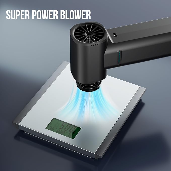 Electric Air Duster, 800000RPM max 1.1lbs Wind Force Brushless Motor, Super - Image 6