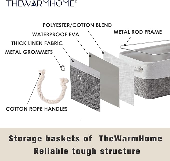 TheWarmHome Small Storage Baskets - Image 4