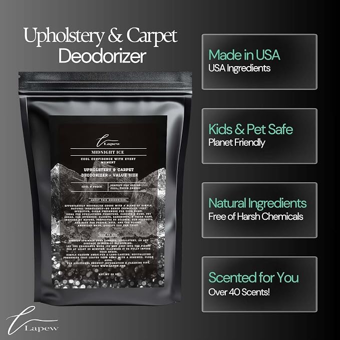 Midnight Ice Carpet Freshener Powder Refill 36 oz | Powerful Odor Eliminator - Image 5