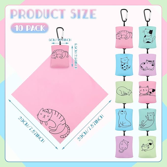 10 Pcs Microfiber Cleaning Cloth - Image 2