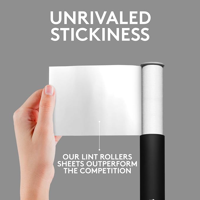 Flint Classic Black Retractable Mini Lint Roller - Image 3