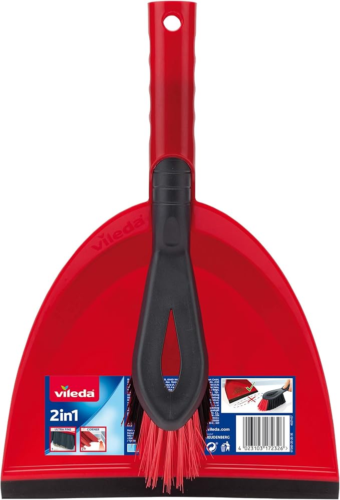 Vileda 2 in 1 Dustpan Set by Vileda