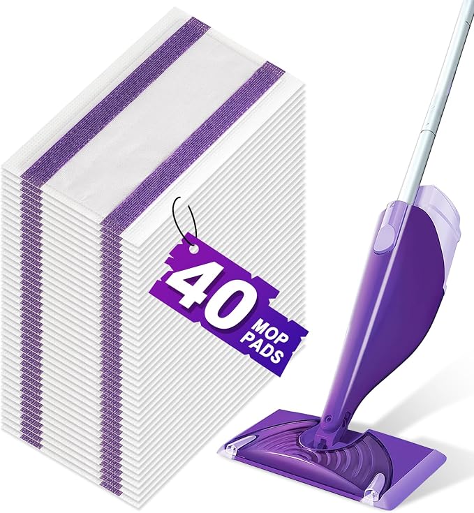 40Pack Mopping Pad Refill for Wetjet Mop Compatible - Image 8