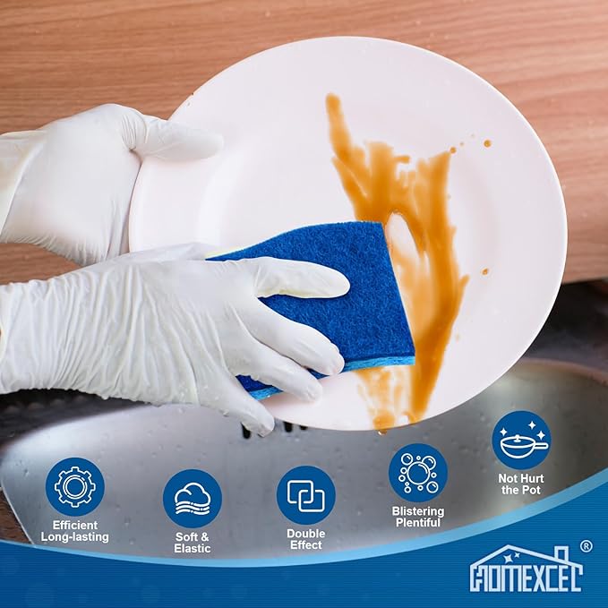 HOMEXCEL Sponges Kitchen 24pcs Non-Scratch - Image 3