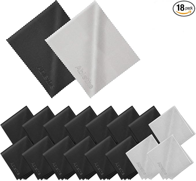 18 Pack Premium Microfiber Cleaning Cloths by Ablethe