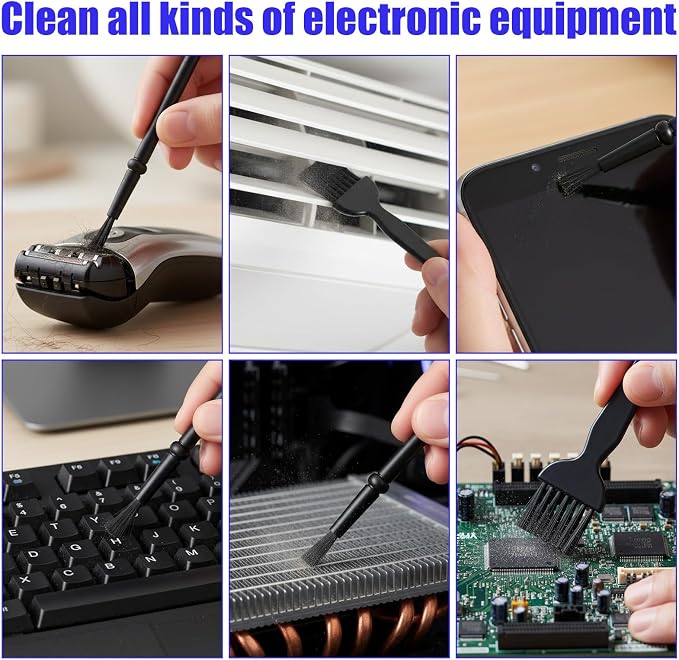 8 Pcs Mini Keyboard Cleaning Brushes Kit, Anti Static Electronic Dust Cleaning - Image 6