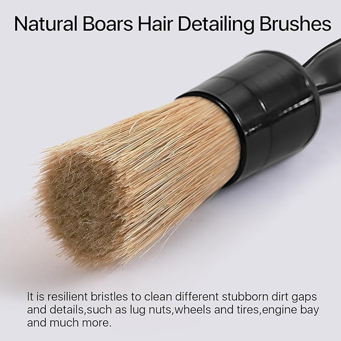 Car Detailing Brush Set, Leather Seats, Washing Wheels, Engine Bay, Car - Image 5