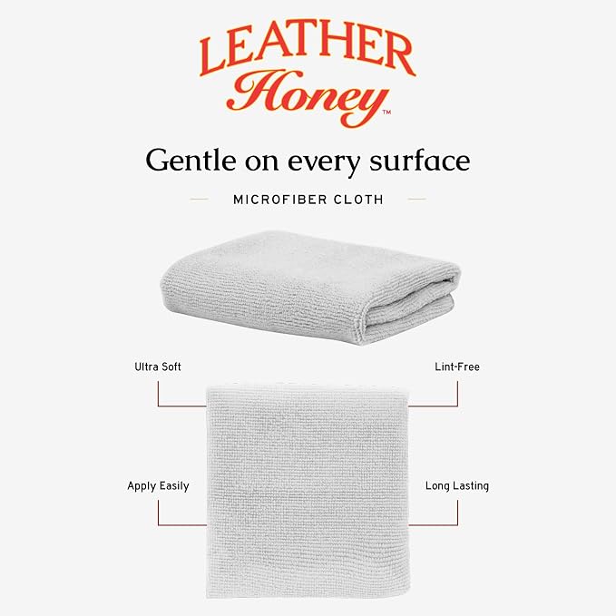 Leather Honey Lint-Free Application Cloth: Microfiber Cloth - Image 2