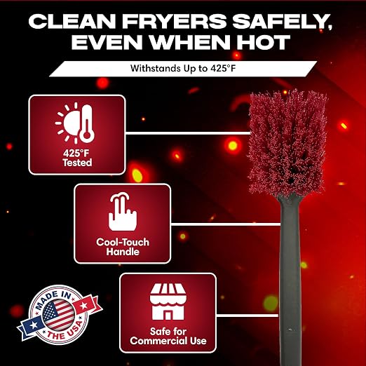 20" Deep Fryer Cleaning Brush by FryOilSaver Co., Ovens & Waffle Maker - Image 2