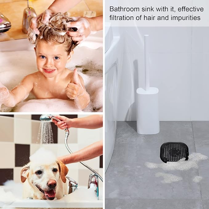 2 Pieces Shower Drain Hair Catcher Bathtub Stopper Home Drain Protectors Drain - Image 7