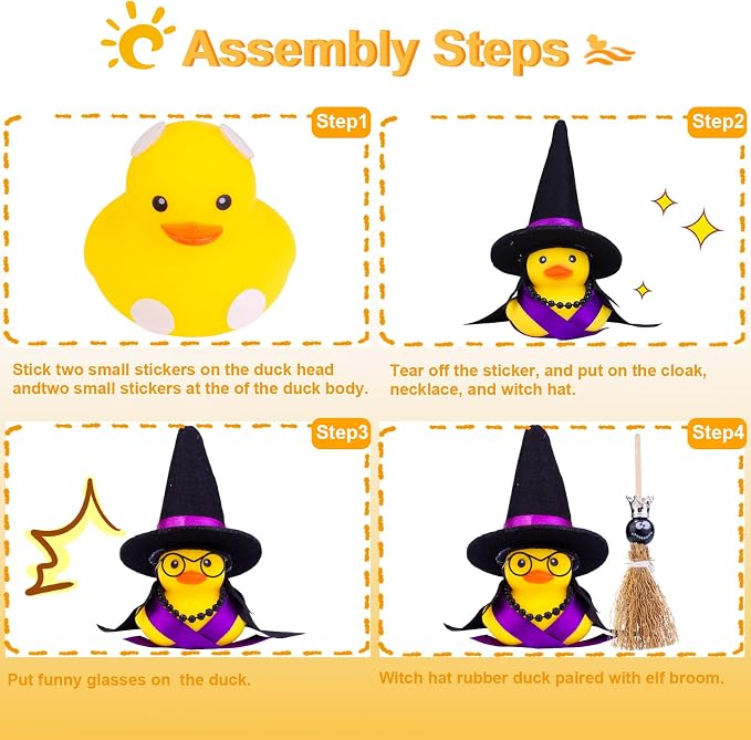 Halloween Duck Car Ornament, Rubber Duck Car Dashboard Decor - Image 4