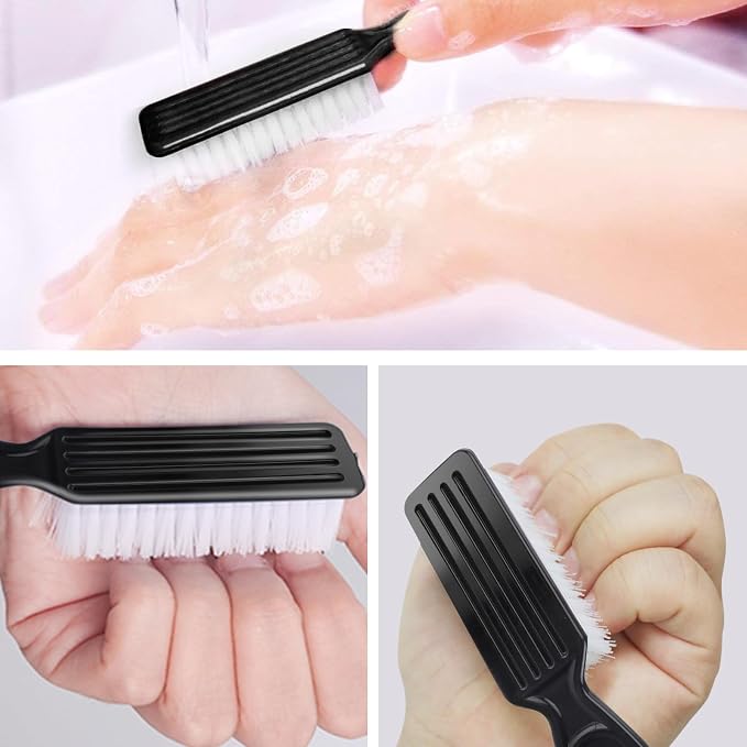 NICEMOVIC 10 Pcs Nail Brush for Cleaning Fingernails, Handle Grip Nail Scrubber - Image 3