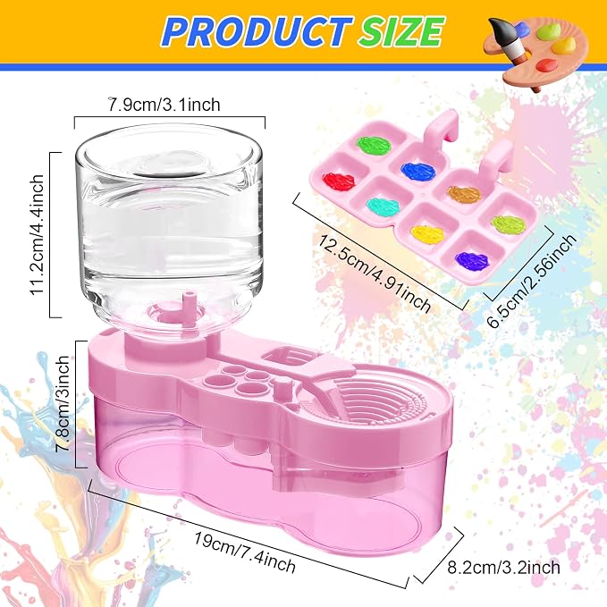New Paint Brush Cleaner Tool, Brush Rinser Cup Painting Running Water - Image 3
