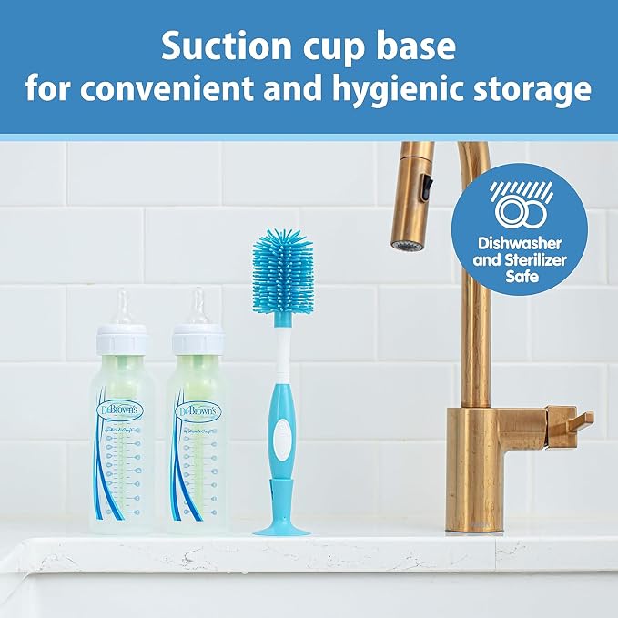 Dr. Brown's Soft Touch No Scratch Baby Bottle Cleaning Brush Nipple Cleaner - Image 5