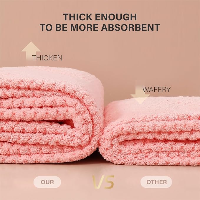 2 Pack Microfiber Hair Towel Wrap - Image 7