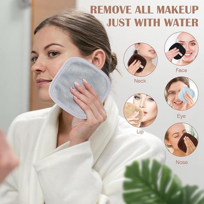 Orighty Makeup Remover Cloths 7-Day Set, Premium & Reusable Makeup Remover Pads - Image 3