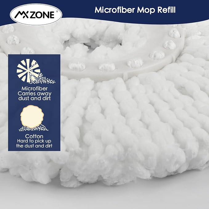 Spin Mop Replacement Head 5 Pack Magic Mop Refill - Image 8
