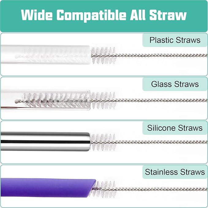 Straw Cleaner Brush for Stanley, Bottle and Silicone Straw - Image 6