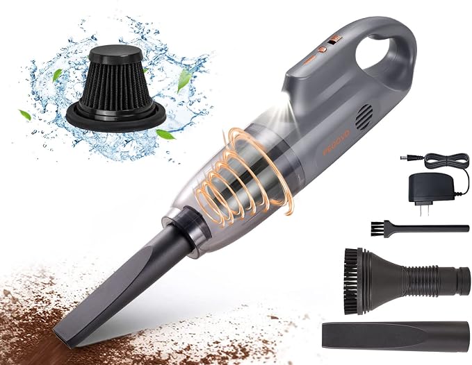 Handheld Vacuum Cordless Car Vacuum Portable, Cordless Handheld Vacuum Cleaner by PEGOVO