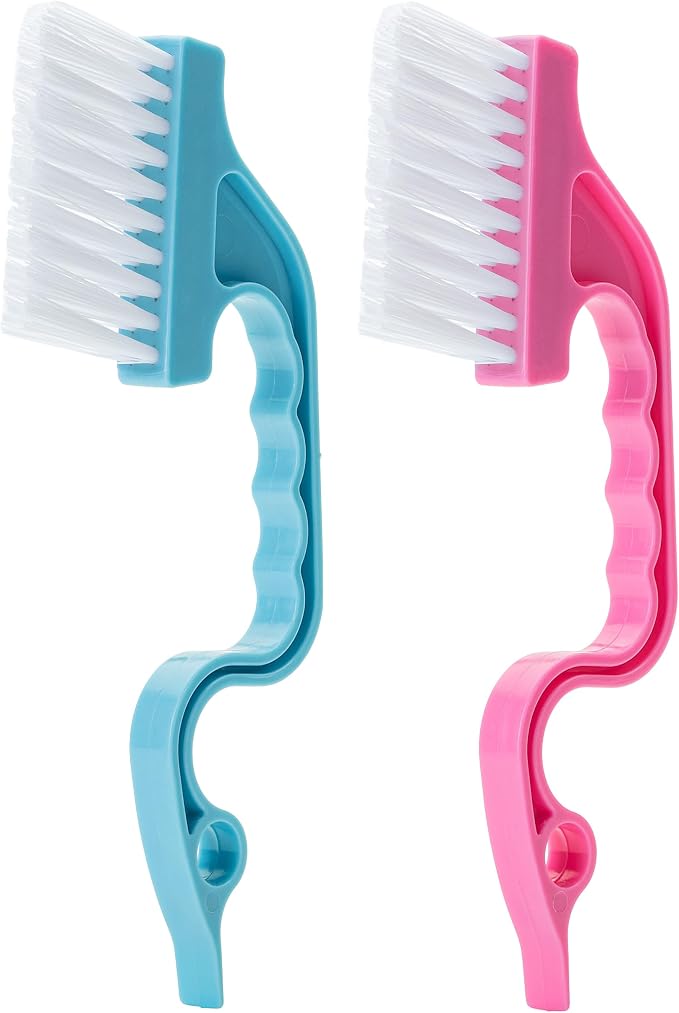 Slick- Window Track Cleaning Brush, 2 Pack, Built-in Scraper, Window Track by SlickSolutions