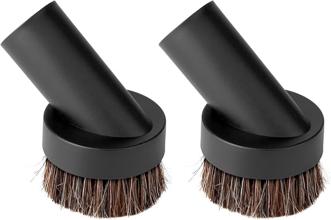 Lamoutor 2Pcs Soft Bristle Vacuum Brush Round Brush Vacuum Attachment Universal by Lamoutor