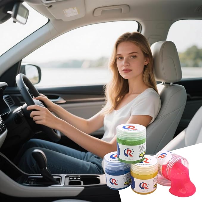 2-Pack Car Cleaning Gels Car Interior Cleaner Putty Slime Auto Detailing Tools - Image 4