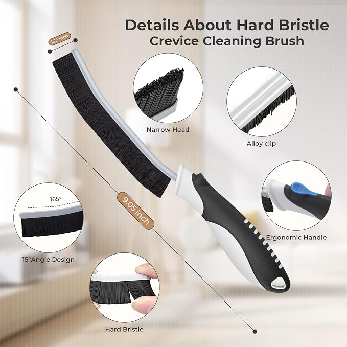 Cleaning Brush-Hard Crevice Cleaning Brushes, Grout Brush, Cleaning Tool - Image 3