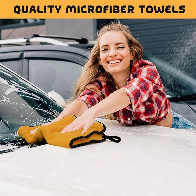Tallew 100 Pcs Microfiber Towels:16"x16" Microfiber Drying Towels Bulk Micro - Image 6