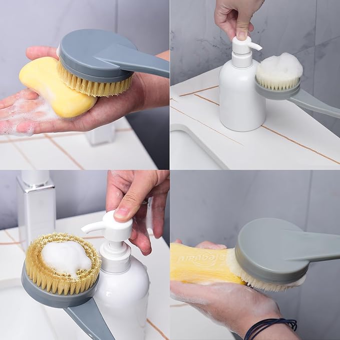 Back Scrubber for Shower, 20.5" Anti Slip Long Handle Bath Brush, Back Brush - Image 5