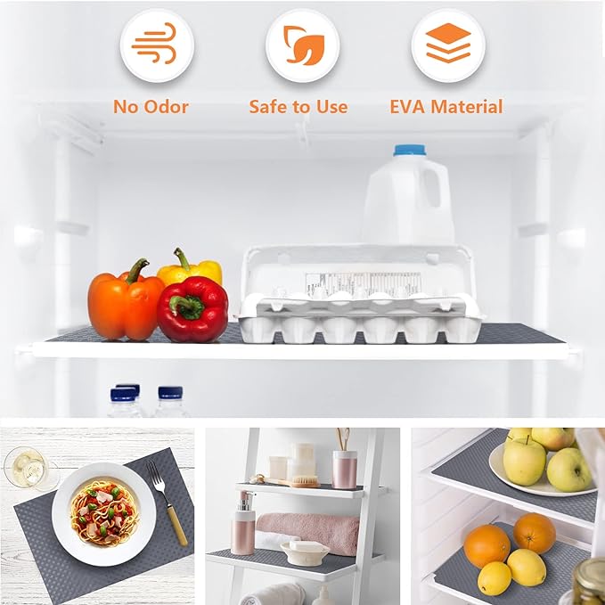 Shelf Liners for Kitchen Cabinets Refrigerator Liners Waterproof Kitchen - Image 5